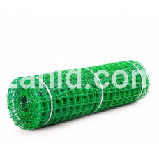 Сетка пластиковая "Забор" 50 * 50 / 1м * 20м зеленый салатовый (без ребра)